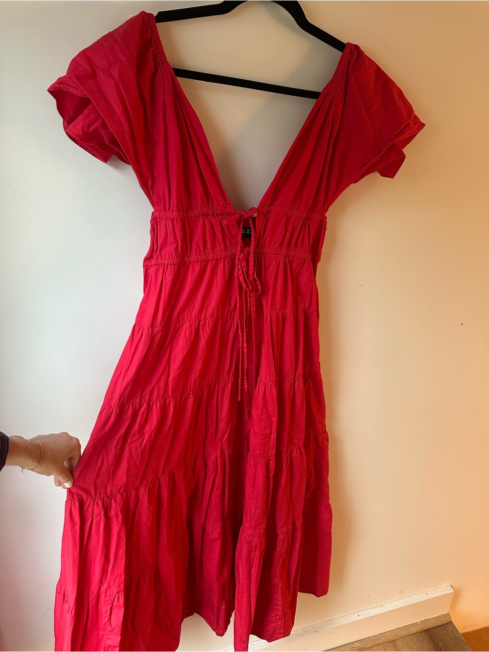 Few Moda OPT Fallen Dress in Raspberry - Picture 3 of 7
